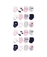 Luvable Friends Baby Boys Cotton Rich Terry Socks 24-Pack, Sailboat, 0-6 Months