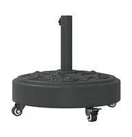 Parasol Base with Wheels for 1.5"/1.9" Poles 59.5 lb Round