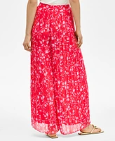 I.n.c. International Concepts Women's Floral-Print Chiffon Wide-Leg Pants, Exclusively at Macy's