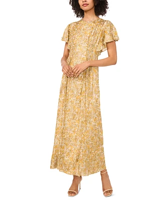 Parker Women's The Rose Round-Neck Flutter-Sleeve Dress