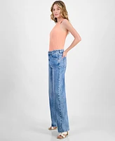 Hugo Women's High Rise Wide-Leg Cotton Jeans