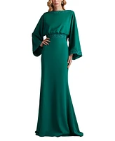 Tadashi Shoji Women's Moline Cowl Back Gown