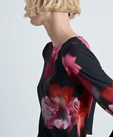 Mango Women's Floral-Print Midi-Dress