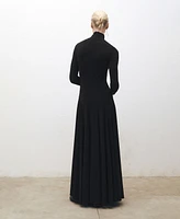 Mango Women's Flared Ponte Dress