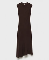 Mango Women's Textured Asymmetrical Dress