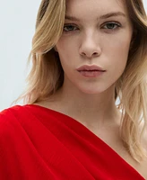 Mango Women's Asymmetric Draped Gown