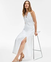I.n.c. International Concepts Women's Linen-Blend O-Ring Maxi Dress, Exclusively at Macy's