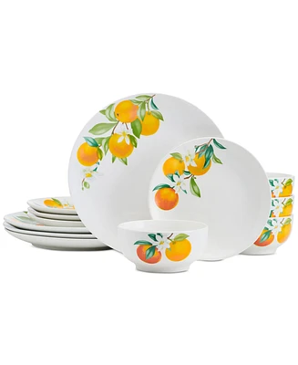Studio Nova Oranges 12-Piece Dinnerware Set, Service for 4