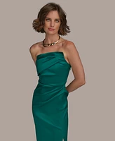 Donna Karan New York Women's Ruched Strapless Gown