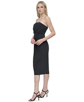 Dkny Women's Strapless Ruched-Front Tube Dress