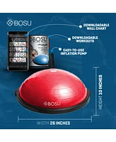 Bosu 72 10850 Home Gym Equipment The Original Balance Trainer for Physical Exercise, Rehab, Large Balance Ball 65 Centimeter Diameter, Red and Black