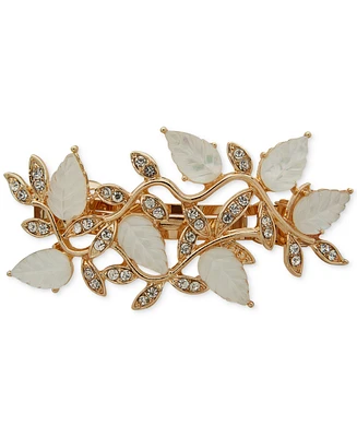 lonna & lilly Gold-Tone Mixed Stone Leaf Branch Hair Barrette