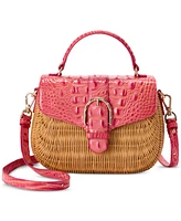 Brahmin Maisie Hanalei Wicker Satchel Bag