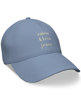 Calvin Klein Jeans Men's Seasonal Faded Denim Logo Cap