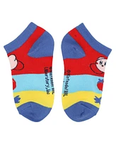 Kirby Character Art 6-Pack Youth Ankle Socks With Chenille Elements