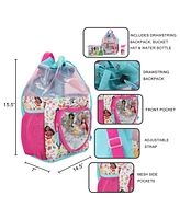 Disney Princess 3-Piece Youth Beach Backpack Set With Water Bottle