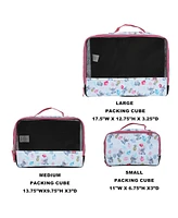 Disney Stitch Flower Pattern 3-Piece Packing Cube Set