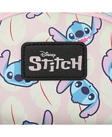 Stitch Character Heads Faux Leather 10.6" White Mini Backpack