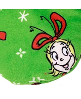 The Grinch Boys All-Over Character Print Youth Green Slipper Socks-Small