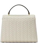 Lauren Ralph Lauren Quilted Leather Small Farrah Satchel