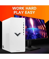 Hp Victus 15L Gaming Tower Desktop Intel Core i5 14400F 16GB Ram Nvidia GeForce Rtx 4060 512GB Ssd Storage Windows 11 Home - White