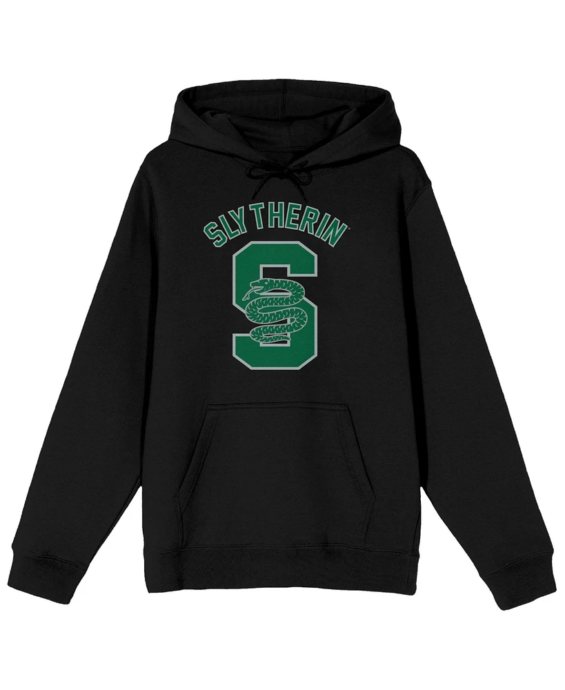 Harry Potter Men's House of Slytherin Green S Black Graphic Hoodie-m