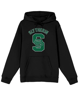 Harry Potter Men's House of Slytherin Green S Black Graphic Hoodie-m