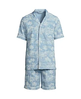 Lands' End Men's Short Sleeve Essential Pajama Set