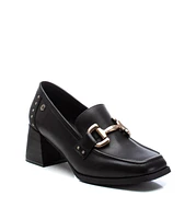 Carmela Leather Collection Women's Heeled Loafers by Xti