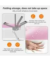 Pilates core bed, foldable home high quality, yoga studio with the same commercial fitness equipment, pink