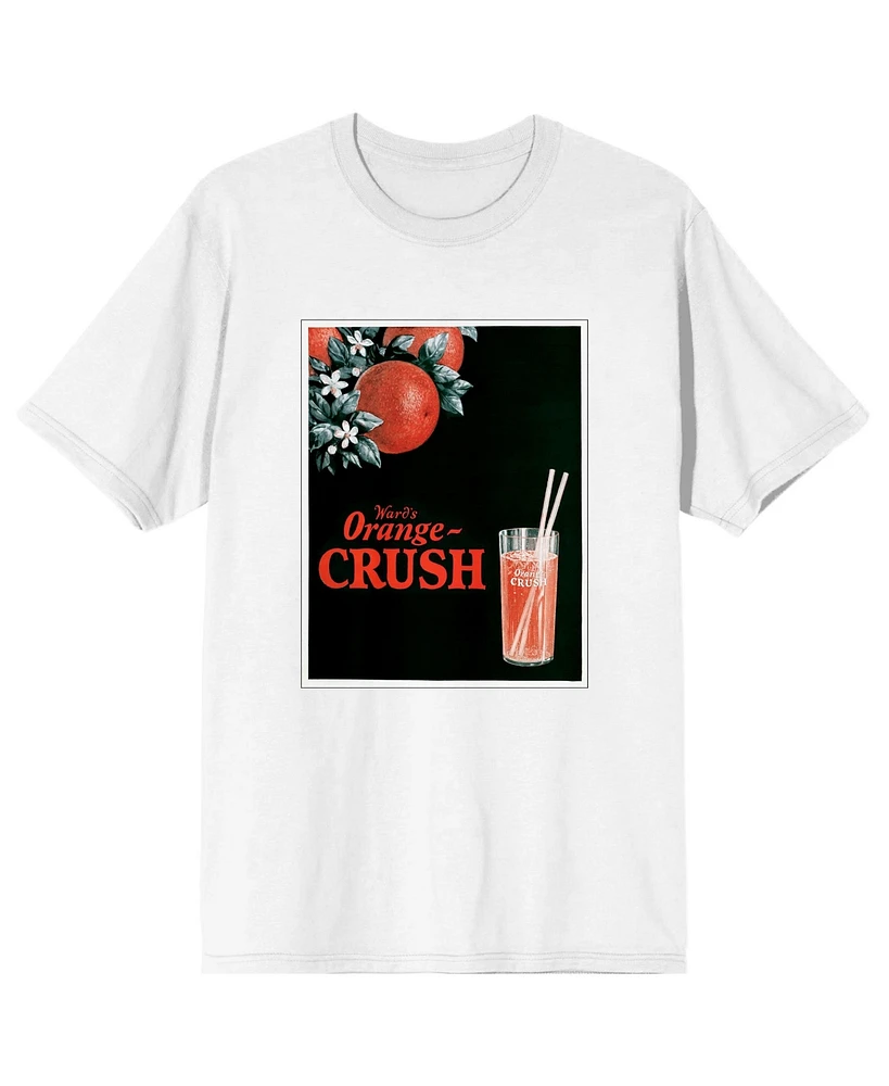 Orange Crush Big & Tall Ward's A Glass White Graphic Tee - 4XLB