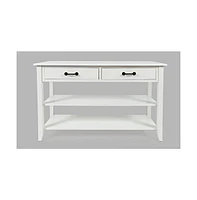 North Fork Acacia 2 Drawer Sofa Table