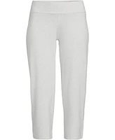 Lands' End Women's Petite Starfish Mid Rise Pull On Crop Pants