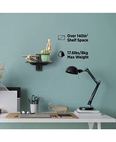 ProMounts Durable Single Glass Av Wall Shelf, Supports up to 17.6lbs Max Weight