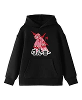 Gloomy Bear Boys Ready to Attack Youth Black Graphic Hoodie-xs