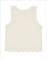 Tommy Hilfiger Big Girls Crochet Sweater Tank