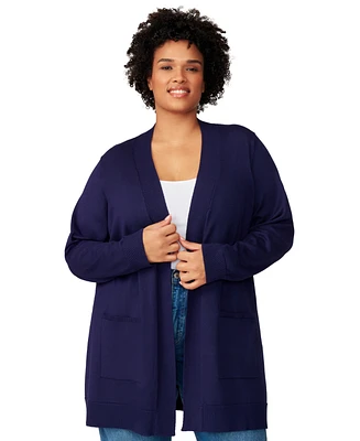 Melissa Paige Plus Open-Front Cardigan Sweater, Exclusively at Macy's