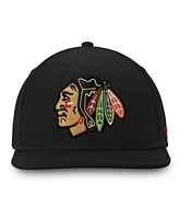 Fanatics Men's Black Chicago Blackhawks Core Fitted Hat