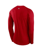 Nike Men's Red Los Angeles Angels Authentic Collection Raglan Long Sleeve T-Shirt