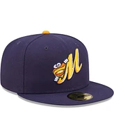 Men's New Era Navy Montgomery Biscuits Authentic Collection 59FIFTY Fitted Hat