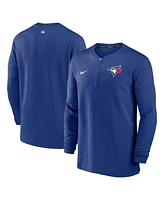 Nike Men's Royal Toronto Blue Jays Authentic Collection Game Time Performance Quarter-Zip Top