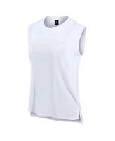 Fanatics Women's White Philadelphia Eagles Studio Gym Tank Top