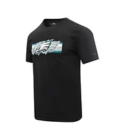 Pro Standard Men's Black Philadelphia Eagles Retro Striper T-Shirt