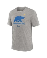 Jordan Men's Heather Gray Ucla Bruins Local Campus Time Honored Tradition Tri-Blend T-Shirt