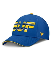 Fanatics Men's Royal/Gold Buffalo Sabres Authentic Pro Rink Team Code Flex Hat