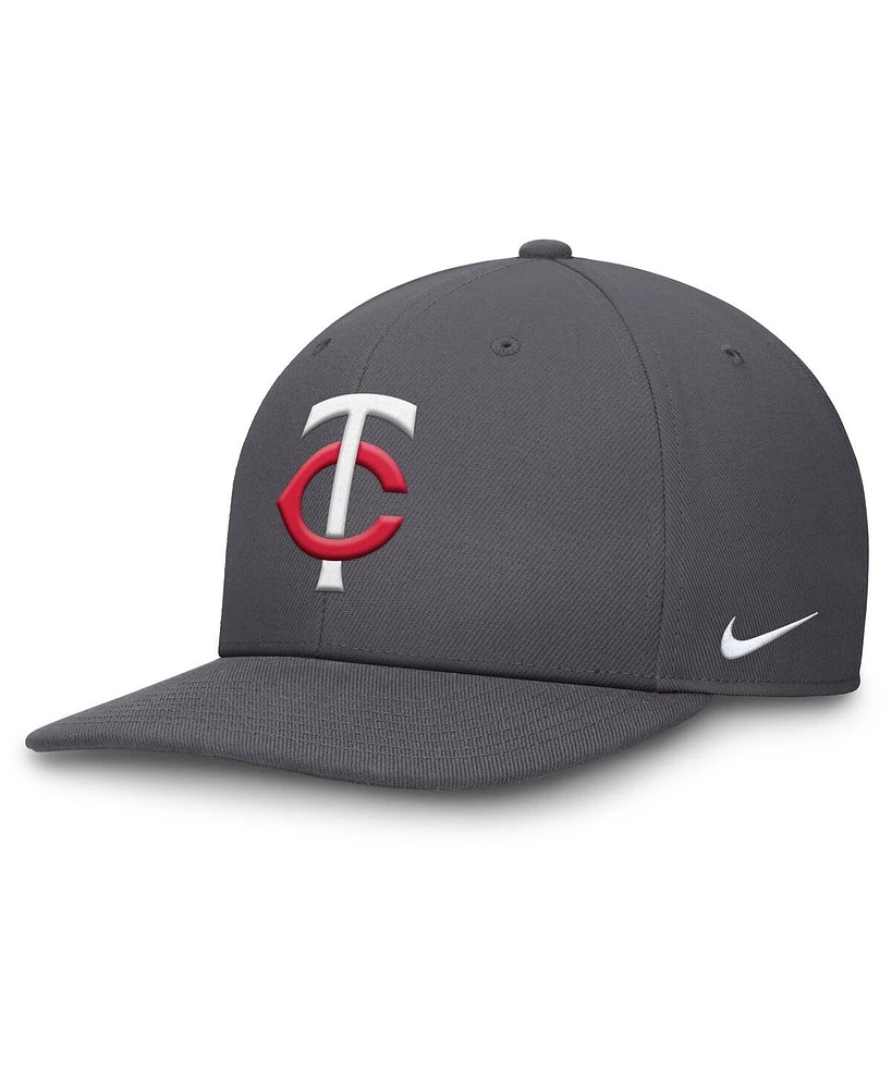 Nike Men's Gray Minnesota Twins Pro Performance Snapback Hat