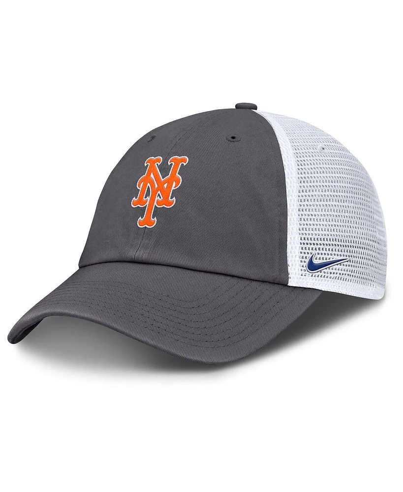 Nike Men's Gray New York Mets Adjustable Trucker Hat