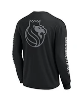 Fanatics Men's Black Sacramento Kings Elements Strive Long Sleeve T-Shirt