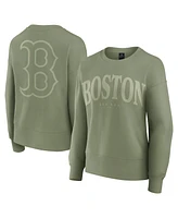 Fanatics Women's Green Boston Red Sox Elements Flow Pullover Top