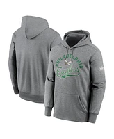 Nike Men's Heather Gray Philadelphia Eagles Performance Fleece Pullover Hoodie